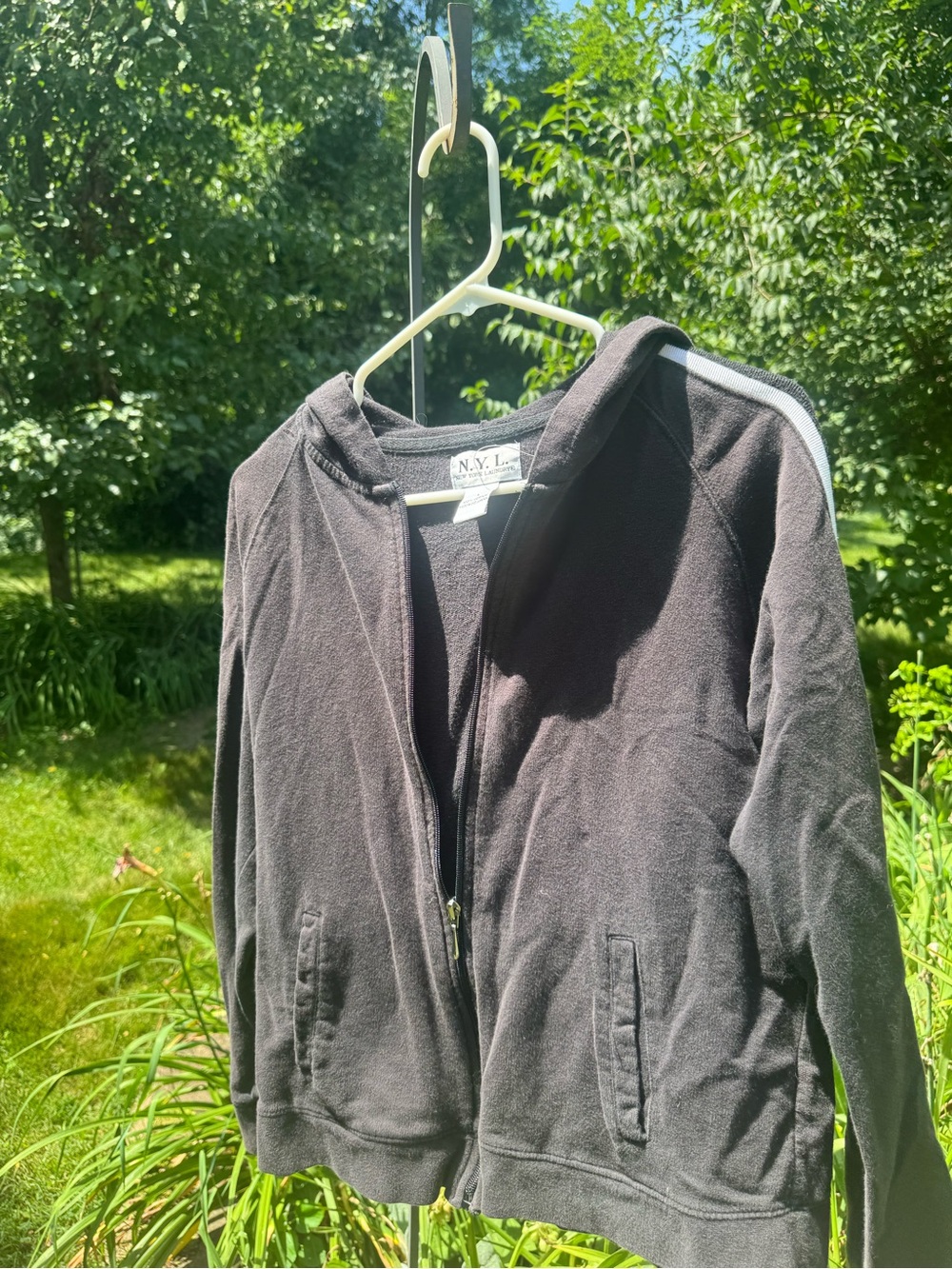 New York Laundry Black Full-Zip Hoodie